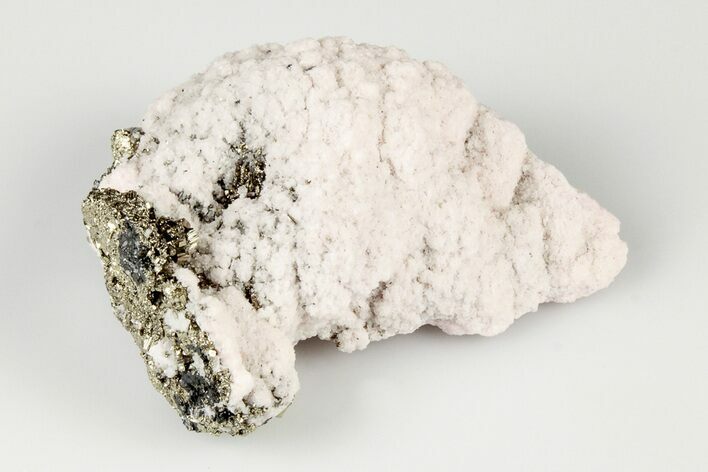 Manganoan Calcite Crystal Cluster and Pyrite Association - Peru #195840